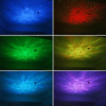LED Dynamický Hviezdne Nebo Projektor Nočnej Lampy LED Galaxy Laser na Čítanie Hviezda Orionu Strana Svetlo Fáze Efekt s Reproduktorom
