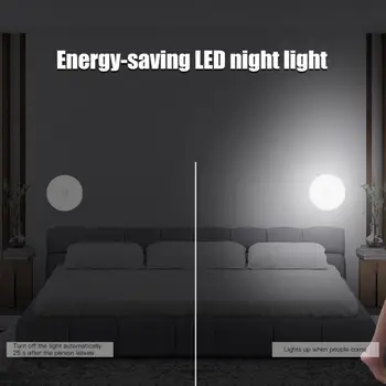 LED Indukčné Malé Nočné Svetlo Senzorové Ovládanie USB Nabíjateľné PIR Inteligentné Indukčné Lampy, Spálne, Šatník Svetlo