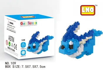 LNO Mini Bloky Zábavné Anime, Komiksu, Gary Model Budovy Tehla Micro Údaje Hračka 3D Zvierat Patrick Star Vzdelávacie Hračky Pre Dieťa