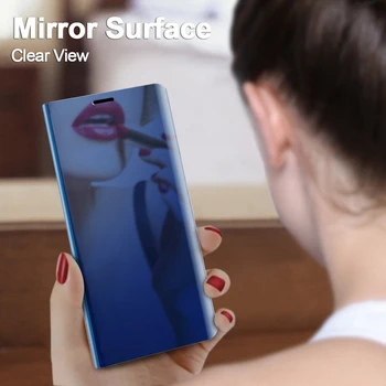 Luxusné Lode Smart Mirror Prípadoch pre Samsung Galaxy J7 2016 J76 J710 J710F J710H Flip Ochranný Kryt Telefónu Samsung J710