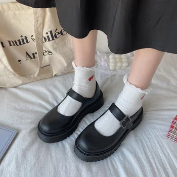 Mary Jane topánky Japonský Štýl Lolita Topánky Ženy Vintage Mäkké Sestra Dievčatá Platformu Študent Cosplay Kostým, Topánky 2021