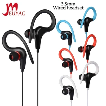 MEUYAG 3,5 mm Káblové Slúchadlá Earhook Stereo Slúchadlá Hudbu, Šport, Zábava Headset Pre Xiao Huawei Smart phone