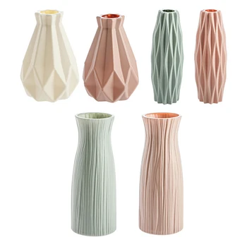 Moderné vázy, dekorácie domov Nordic Štýl Keramické Kvet Usporiadanie Obývacia Izba Origami kvetináče pre vnútorné Plastové HotSale