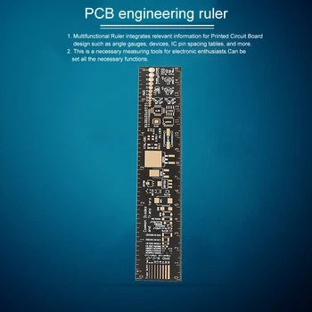 Multi-funkčné PCB Pravítko Rezistor, Kondenzátor Čipu IC SMD Diód, Tranzistorov Nástroj na Elektronických Inžinierov Meranie