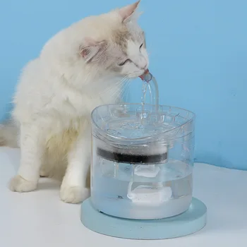 N 2 L Automatické Mačka Studne S Kohútik Psa Zásobník Vody Priehľadné Napájačky Pre Mačky, Pet Pitnej Miska Filtra Feeder