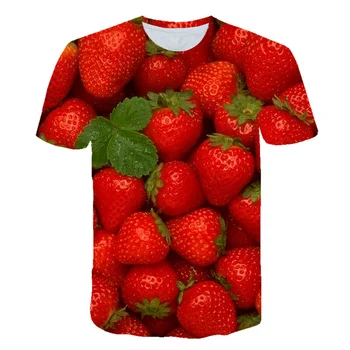 Novinka Ovocie Potraviny 3D t shirt Mužov Plechoviek Piva Vytlačené Hip Hop Crewneck krátky Rukáv Muži/Ženy t-tričko tee topy Veľkoobchod