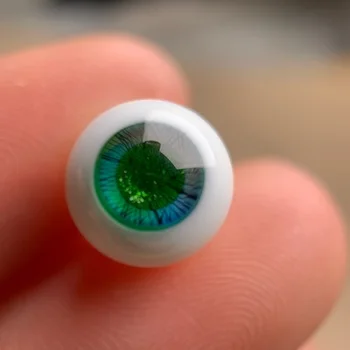 OB11 bábika simulácia očná guľa veľkosti 10 mm sklo eye loptu black pearl multi-farebné postupnej zmene oko loptu nové oko loptu tmavo fialová