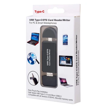 OTG Micro SD Card Reader USB 3.0 Card Reader 2.0 USB Micro SD Adaptér Flash Disk Smart Čítačka Pamäťových Kariet Typu C, Cardreader