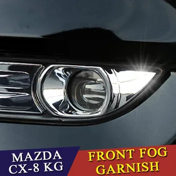 Predné Hmlové Svetlo Lampy Kryt Výbava Nálepka Pre Mazda CX-8 KG 2017 2018 Auto Príslušenstvo Chróm Styling