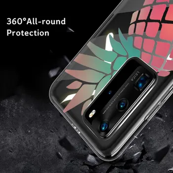 Prípad pre Huawei P30 P40 P20 Lite Pro Mate 30 20 Lite Pro Telefón Prípadoch Pre Česť 30 20 Lite Pro P Smart Plus 2019 Kryt Ananás