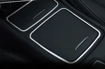 Príslušenstvo Pre Mercedes-Benz GLA X156 Hliníka vo Vnútri Interiéru Predné Úložný Box Kryt Výbava 1pcs Lesklý