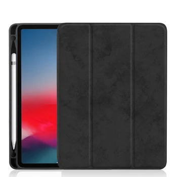 PU kožené smart case Pre iPad Pro 11 Prípade s Ceruzkou Držiteľ 2018 fodable stojan TPU Mäkké Pokrytie (prípad len,nie pero)+obrazovke film