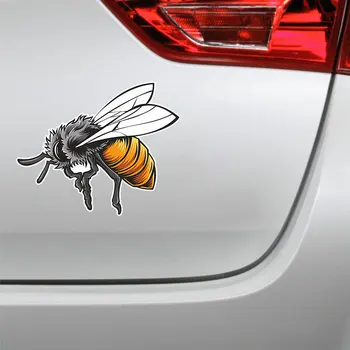 PVC-0139# Rôznych Veľkostiach samolepiace Bee Kotúča, Auto Nálepky, Nepremokavé Auto Dekoroch na Nárazník, Zadné Okno