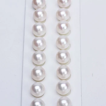 Pôvodné ceny AAA, biela kolo pearl 2,5 mm -10.5 mm 1pcs pol navŕtaného otvoru/č diera prírodné sladkovodné perarl