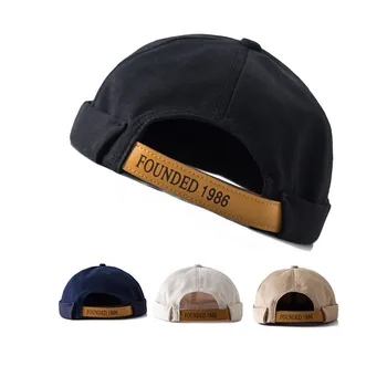 Retro módny trend Mužov a Žien nastaviteľné prenajímateľ klobúk kvalitné Klobúk melón klobúk bavlna námornícky klobúk
