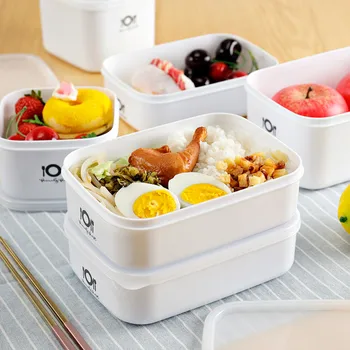 Riadu, Mikrovlnná Bento Lunch Box Piknik Jedlo Ovocie Kontajner Riadu Úložný Box Pre Dieťa Dospelých Rýchle Dodanie DroShipping