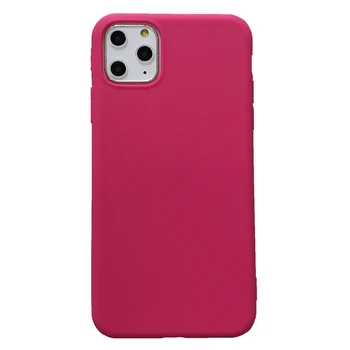 Rose Červené Telefón puzdro Pre iPhone 12 iPhone mini XS Max 6 6s Plus 7 8 Plus 11 Pro Max X XR Zadný Kryt Mäkké TPU puzdro Pre Lady Fushia