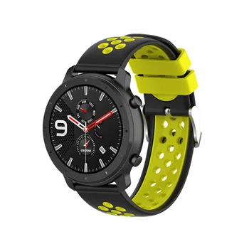 Silikónové Bicolor Watchband 20 mm pre Garmin Vivoactive3/Vivomove HR Šport/Forerunner245 645 Sledovať Popruh pre Ticwatch 2/E/C2 Hodinky