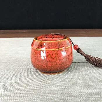 Skladovacia Nádrž Teapots Konzervy Čínskeho Porcelánu Keramické Čaj Cukrovinky, Káva Kanister Pre Domáce Cestovné MOWA889
