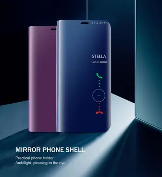 Smart mirror flip ochranný kryt telefónu xiomi readmi 9t prípade pre xiao redmi 9t 9 t redmi9t 6.53