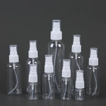 Sprejová Fľašu Kolo Prenosné Cestovné Priehľadného Plastu Prázdne Kozmetické Vzorky SprayBottle Rozprašovač vydávať ukladať kvapalné/Kozmetické
