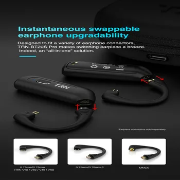 TRN BT20S PRO Bluetooth Headset Upgrade Bezdrôtový TWS Stereo Slúchadlá Športové Ucho Slúchadlá APT-X Binaural Headset