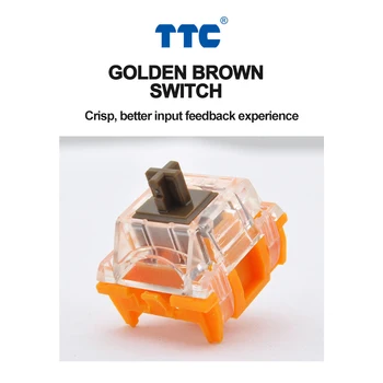 TTC Zlaté, Červené Zlato Hnedé Prepínač V3 Lineárne Hmatové Os pre Mechanické klávesnice 3 Kolíky Prispôsobiť DIY Hráč