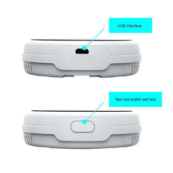 Tuya Wifi Zemného Plynu Senzor Horľavé Domácnosti Inteligentný LCD Plyn Alarm Detektor Úniku Senzor Wifi Teplota Detektory