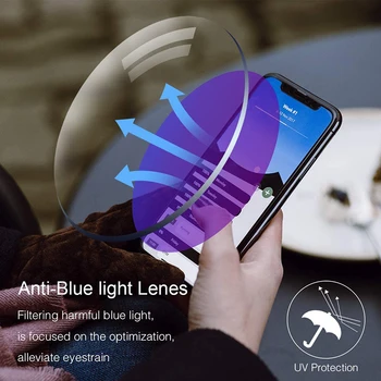 Ultra-Tenké Okuliare na Čítanie Anti-Modré Svetlo Čitateľov Kolo Tenké Lupa 