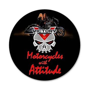 USA American Victory Motorcycles Logo Odznak Brošňa Pin Príslušenstvo Pre Oblečenie Batoh Dekorácie, darčeky