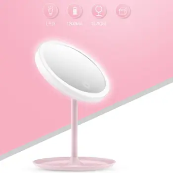 USB Nabíjateľné LED Nastaviteľné Letný make-up, Kozmetické Zrkadlo Stolné Lampy