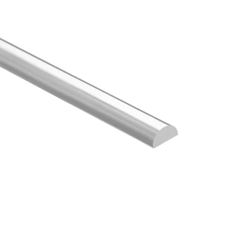 Uxcell 5mmx10mmx500mm Akryl Kolo Rod Jasné Tvar Polkruhu Pevné Plxi Sklo Plastové Lucite PMMA Bar Stick