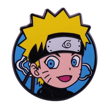 Uzumaki Na shippuden Ninja Odznak Roztomilé Anime Charakter Smalt Pin Zábavné Foodie Brošňa Príslušenstvo
