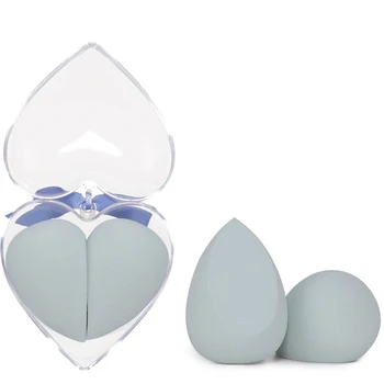 V tvare srdca powder puff nastaviť mäkké make-up hubky lístkového krásy vajcia nadácie kvapaliny kozmetické lístkového hubky make-up nástroj