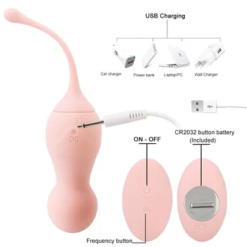 Vaginálne Kegel Gule Stimulátor Klitorisu Vibrátory Pre Ženy, Dilda Análny Zapojte Bezdrôtový Erotické Masážne Sexuálne Hračky Pre Dospelých Shop