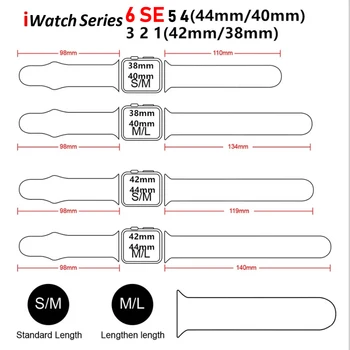 Watchband Pre Apple Hodinky kapela 44 mm 40 mm série 6 SE 5 4 3 iWatch KAPELA 42mm 38mm Šport Slicone pás náramok Apple hodinky Remienok