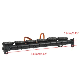 YEAHRUN Strechy Svetlo Bar Set 5/6 LED Reflektor pre TRX-4 Axial SCX10 90046 Wraith D90 1/10 RC Crawler Auto Súčiastky Príslušenstvo