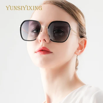 YUNSIYIXING Klasické Polarizované slnečné Okuliare Ženy Módnej Značky Slnečné Okuliare 6130 Veľký Rám Náter Zrkadlo Jazdy dámske Okuliare