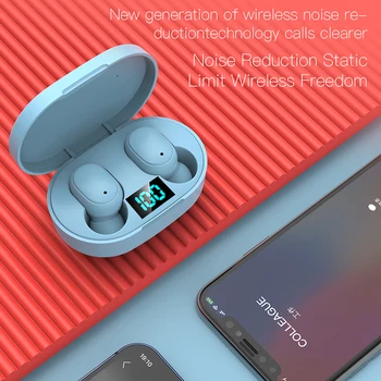 ZUTA Nové E6s Smart Digitálny Displej Bluetooth Headset Bezdrôtový Mini HIFI Slúchadlá Stereo in-Ear Nepremokavé Športové Slúchadlá