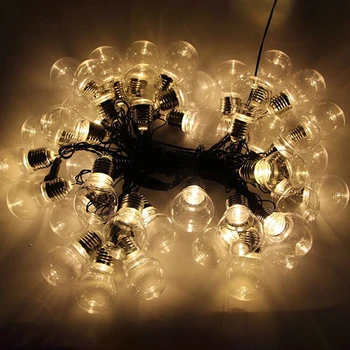 1.5/3/6m LED Svete Loptu String Svetlo Ulici Vianočné Rozprávky Led Vlkovcový Vonku Na Záhrade Dvore Party Dekor Terasa