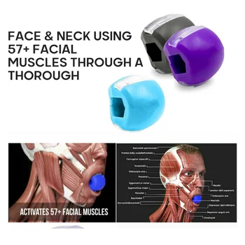 1 Ks Tvár Fitness Loptu Facial Toner Exerciser Čeľuste Exerciser A Tváre, Krku Zmenšuje Dvojitej Brady Tónovanie Svalov Vzdelávacie Zariadenia