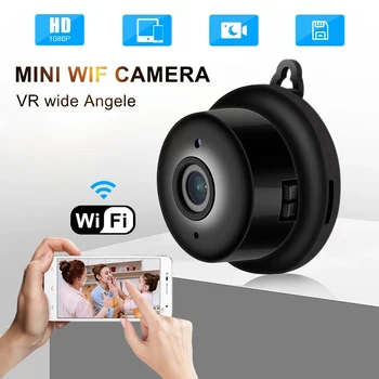 1080P HD Mini IP WIFI Kamera Videokamera Bezdrôtový WiFi Home Security DVR Nočné Videnie Kamery Podporujú Android IOS 90° Široký uhol