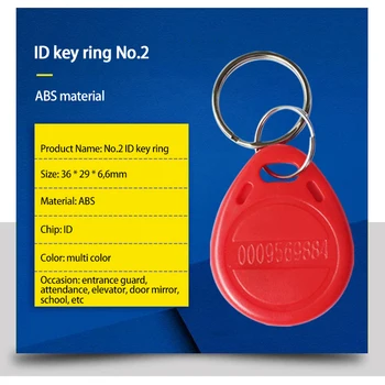 10pcs RFID 125 KHz IC Karty Klon Premenlivé Smart Keyfobs Tlačidlo Menovky Karta RFID Prístupový Ovládací Blok 0 Sektora Zapisovateľný