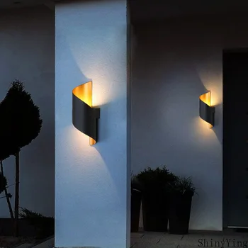 10W Vonkajšie Nástenné svietidlo Dizajn Vodotesné Uličkou Dvere, Balkón Obchod Dekorácie Osvetlenie Záhrady, Hliníkové Vonkajšie Osvetlenie