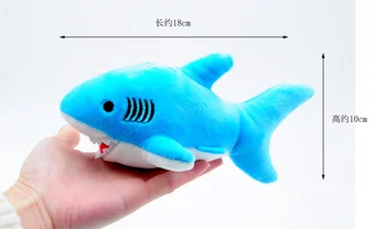 1pc 18 CM Tichom Plyšové plyšová Bábika Keychain Prívesok Žralok, Plyšové Hračky, Bábiky Shark Plyšové Hračky Model