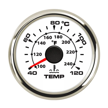 1pc 52mm Ukazovateľ Vody Temp Meradlá 40-120Degree Lcd Teplota Vody Meter 100~240℉ Zelené Podsvietenie M14x1.5 Snímač pre Auto, Loď