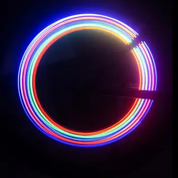 2 ks Praktických Farebné LED Požičovňa Ventil Ľahké Farebné Tlačidlo Batéria Výstražné Svetlo Ventil Ventil Bicykel na Koni Príslušenstvo