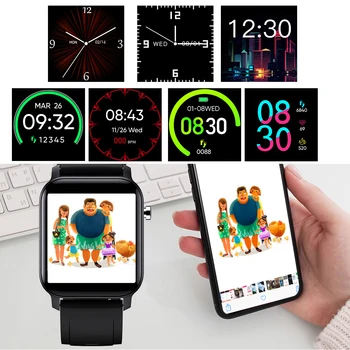 2020 Ženy Inteligentné Hodinky Vodotesné IP68 320*320 plne Dotykový Displej Šport Srdcového tepu Fitness Tracker Mužov Smartwatch pre IOS