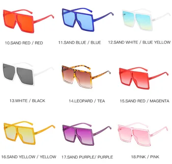 2021 dámske slnečné Okuliare Nadrozmerné Námestie Značky Dizajnér Veľké Vintage Ženy Dámy Slnečné Okuliare Okuliare UV400 oculos masculino