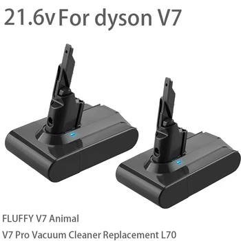 2021 Úplne nové pre Dyson V7 Série 21.6 V 12800mah Batérie Vysávač Nabíjateľná Li-ion Batéria Power Tools Batérie
